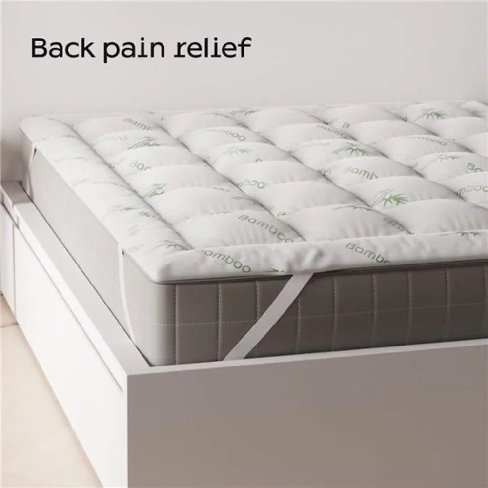Ultra Soft Queen Mattress Topper - Viscose Made from Bamboo Mattress Pad